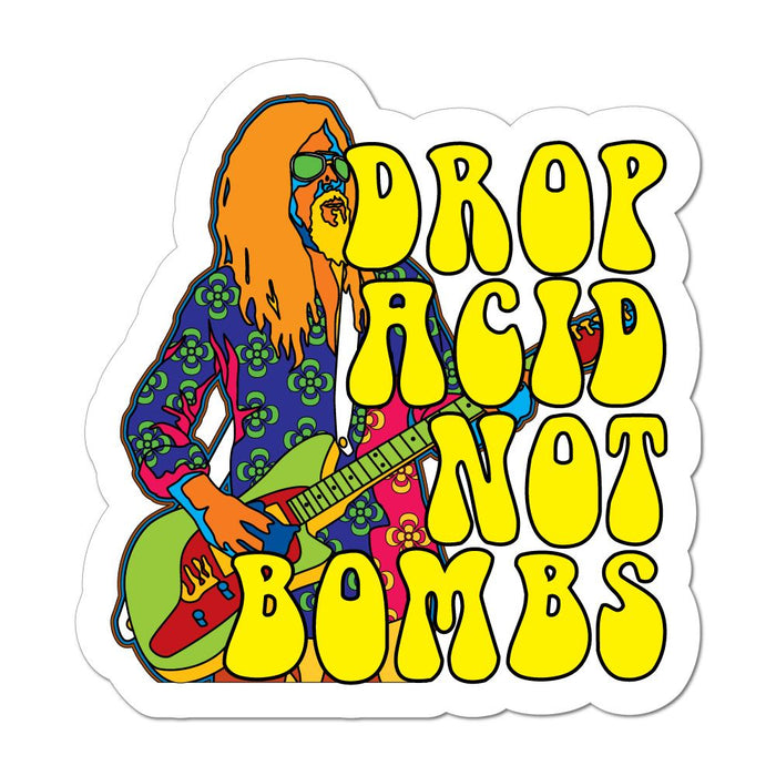 Drop Acid Not Bombs Car Sticker Decal