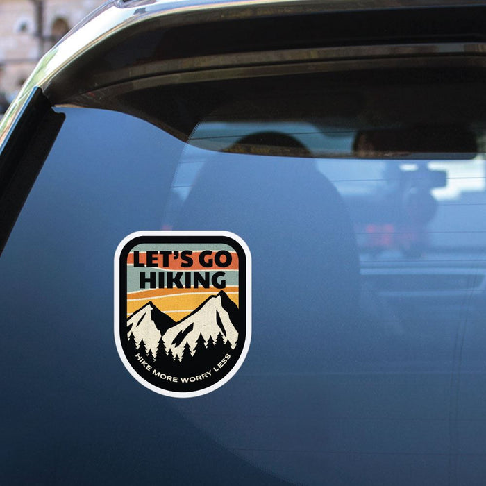 Lets Go Hiking Sticker Decal