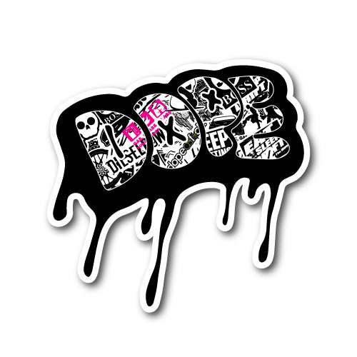 Dope Sticker Bomb B/W Jdm Sticker Decal | JDM Stickers - Sticker Collective