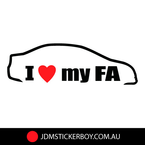 I Love My Fa Jdm Car Sticker Decal | JDM Stickers - Sticker Collective