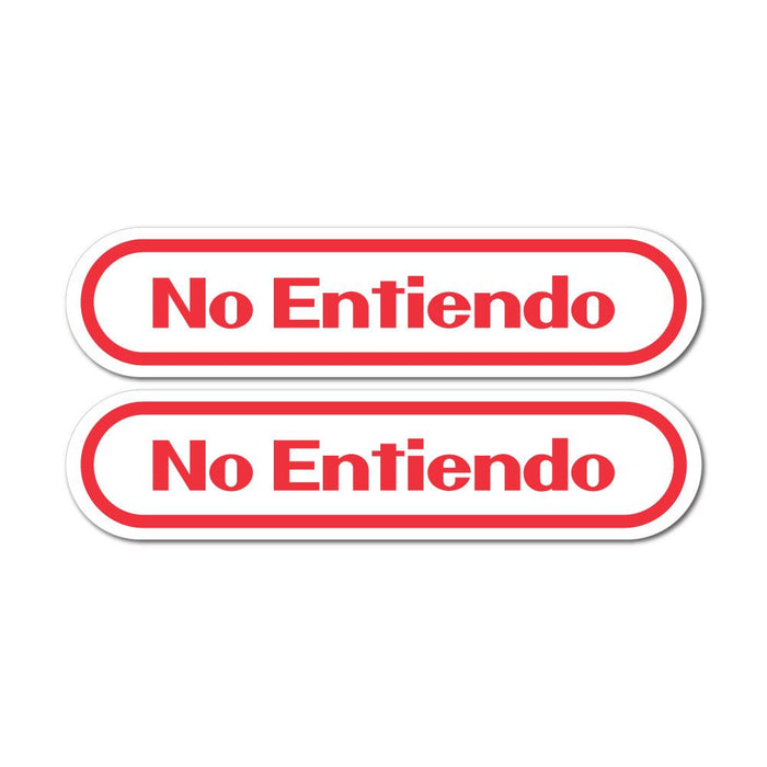 2X No Entiendo Sticker Decal