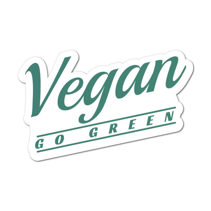 Vegan Go Green Sticker Decal