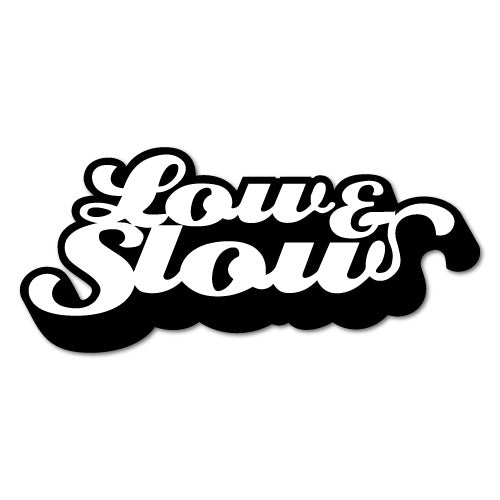 Low & Slow Curled Car Sticker Decal