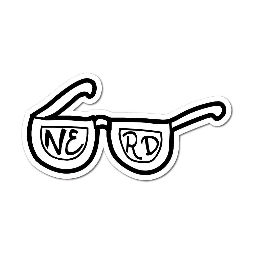 Nerd Sticker Decal | Geek Stickers - Sticker Collective