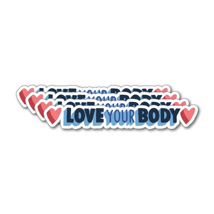 4X Love Your Body Sticker Decal