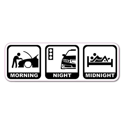 3 Daily Activities Jdm Sticker Decal