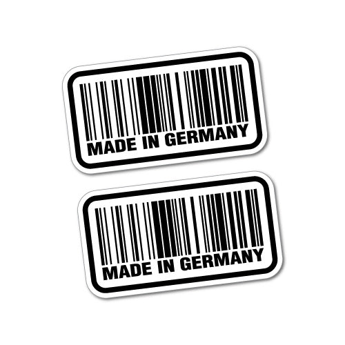 Made In Germany Barcode Car Sticker Decal