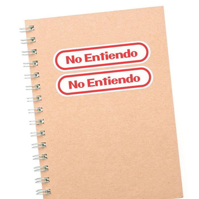 2X No Entiendo Sticker Decal