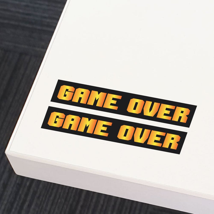 2X You Died Game Over Sticker Decal