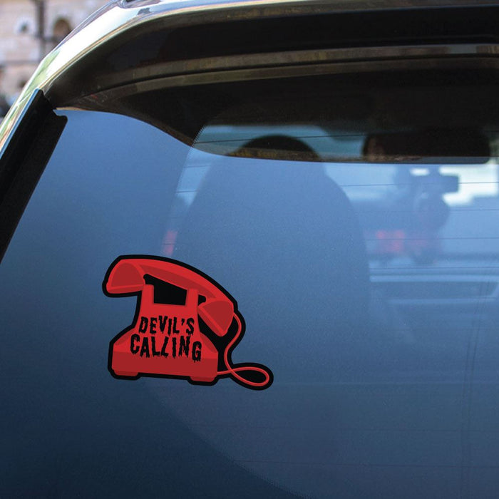 Devil Is Calling Phone Sticker Decal