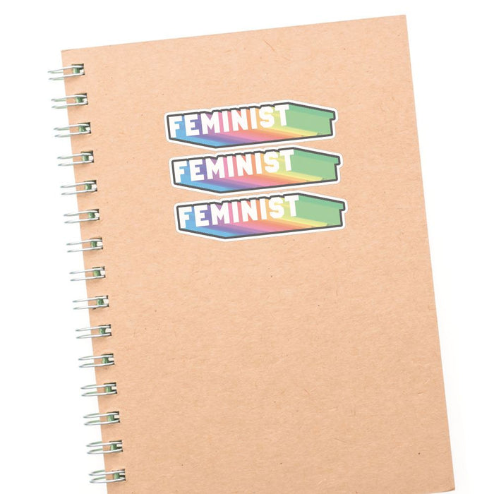 3X Feminist Sticker Decal