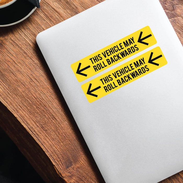 Roll Backwards Sticker Decal | Funny Stickers - Sticker Collective