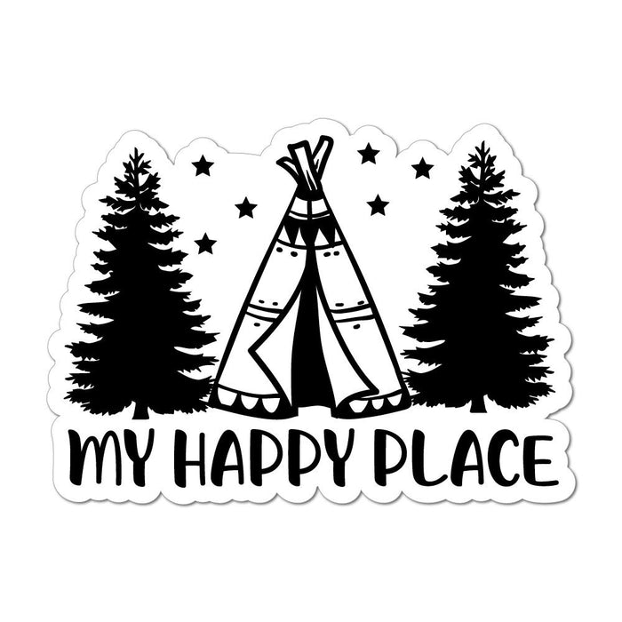 My Happy Place Laptop Car Sticker Decal