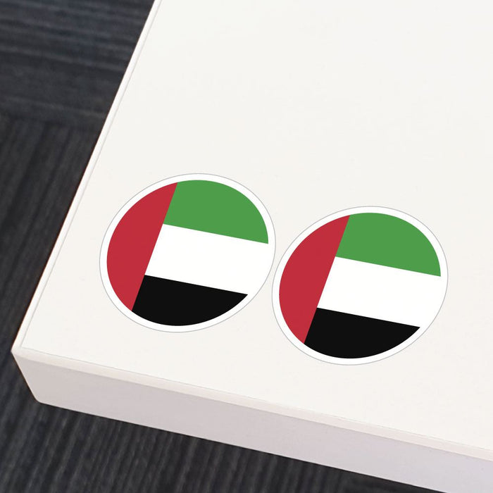 United Arab Emirates Flag X2 Sticker Decal