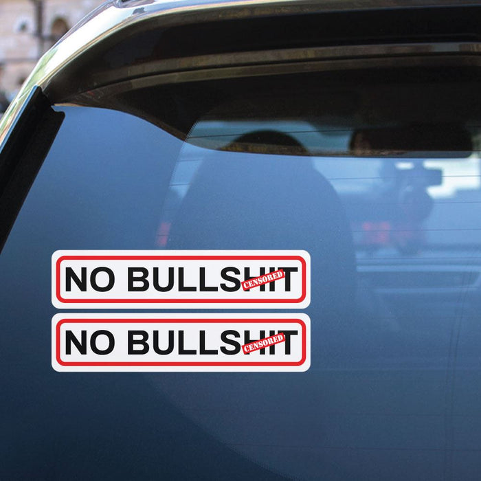 2X No Stupid Talk Sticker Decal