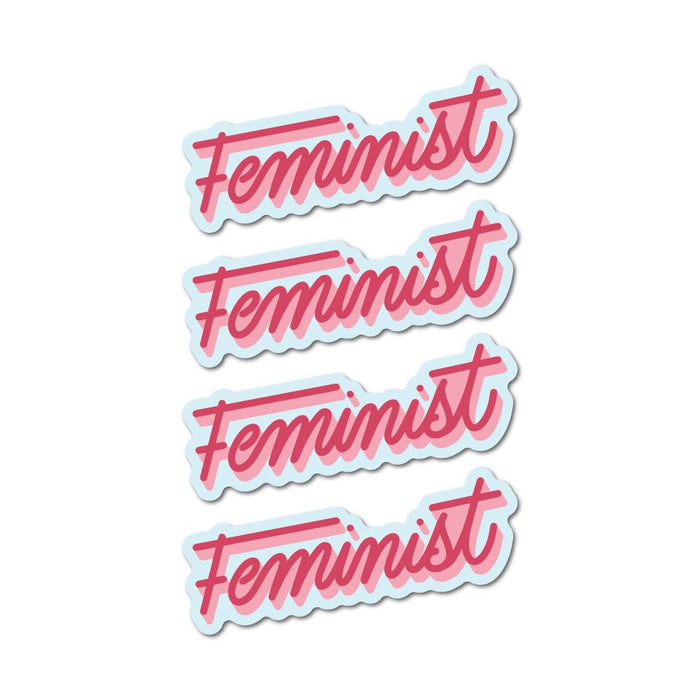 4X Feminist Sticker Decal