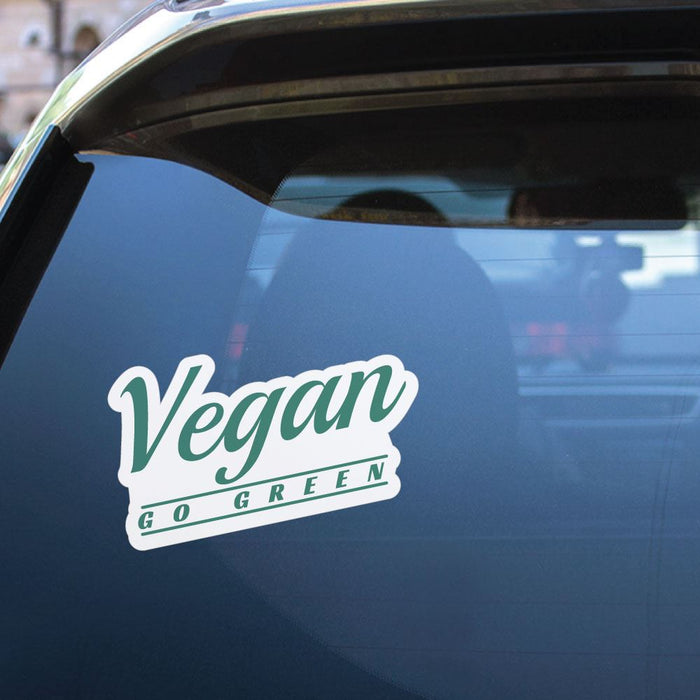 Vegan Go Green Sticker Decal