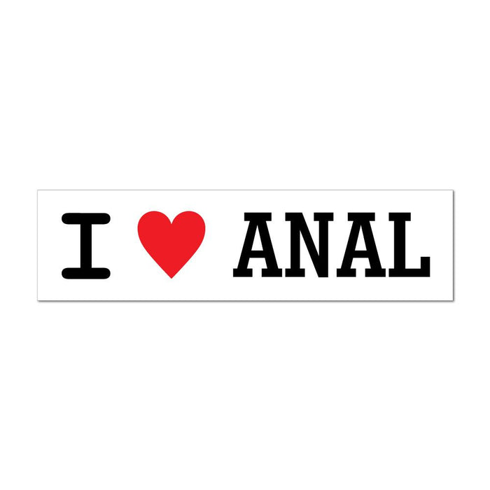 I Heart Anal Sticker Decal