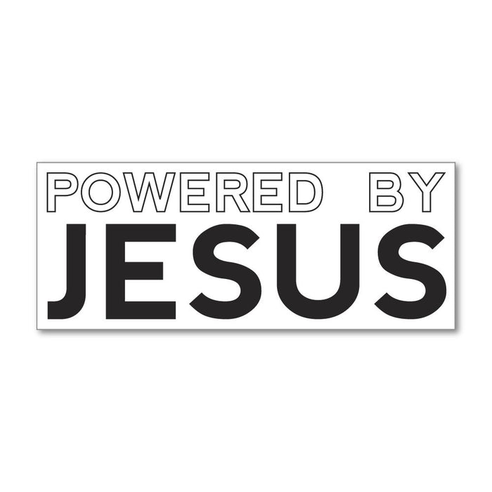 Powered By Jesus Sticker Decal