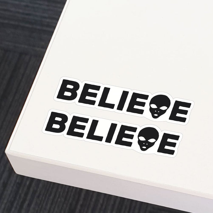 2X Believe In Aliens Sticker Decal