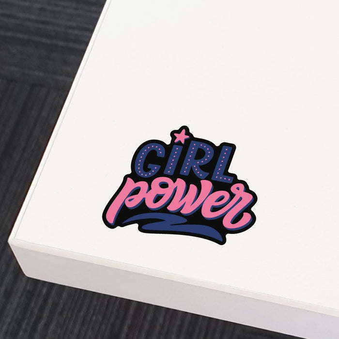 Girl Power Computer Sticker Girl Power Sticker Decal | Feminist Stickers - Sticker Collective