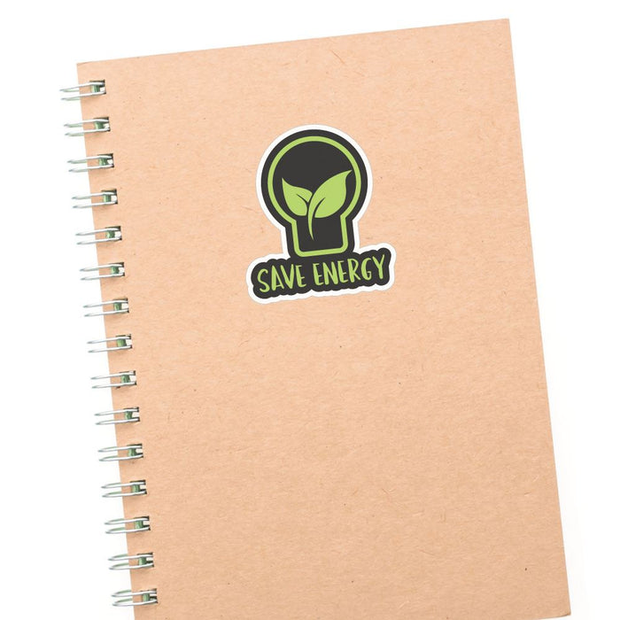 Save Energy Sticker Decal | Environment Stickers - Sticker Collective