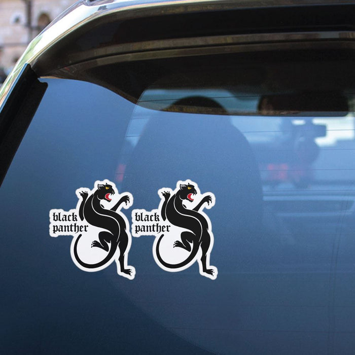Black Gothic Panther X2 Sticker Decal