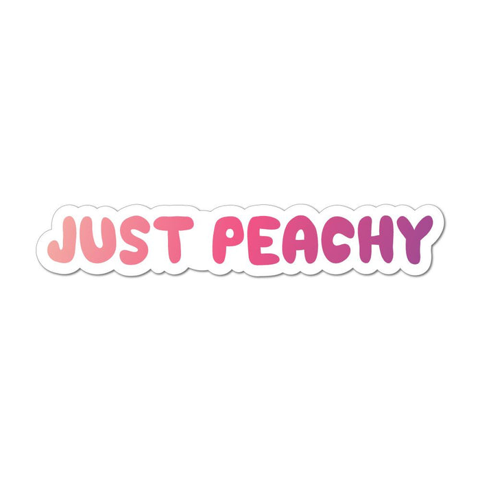 Just Peachy Car Sticker Decal