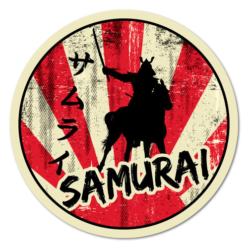 Rising Sun Samurai Jdm Sticker Decal | JDM Stickers - Sticker Collective