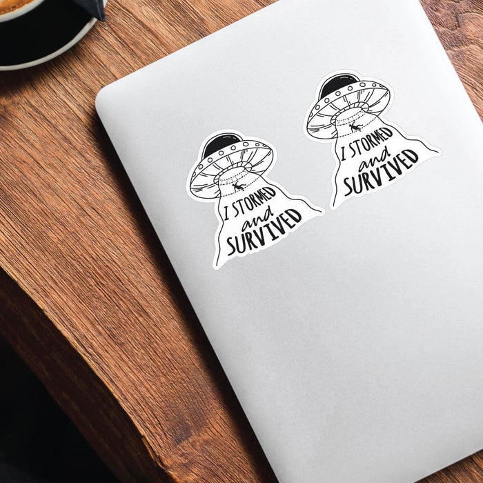 2X Stormed And Survived Sticker Decal