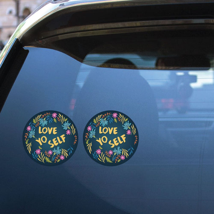 2X Love Yo Self Sticker Decal