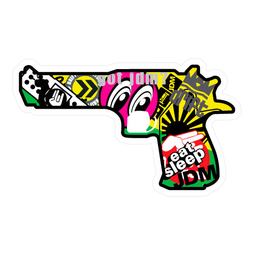 Gun Bomb Jdm Sticker Decal