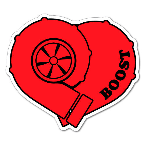 Boost Heart Jdm Sticker Decal | JDM Stickers - Sticker Collective