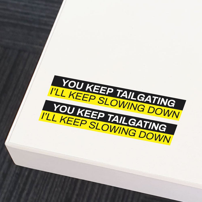 2X Slowing Down Sticker Decal
