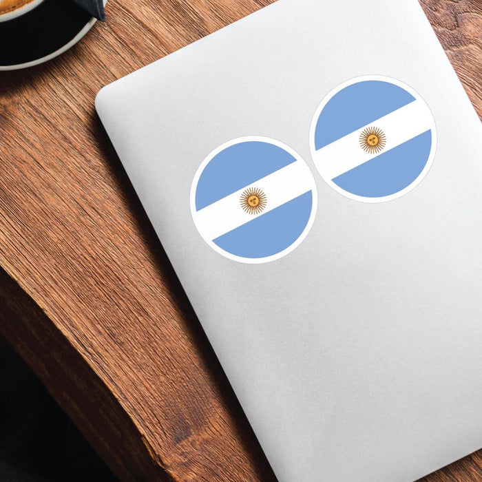 Argentina Flag X2 Sticker Decal