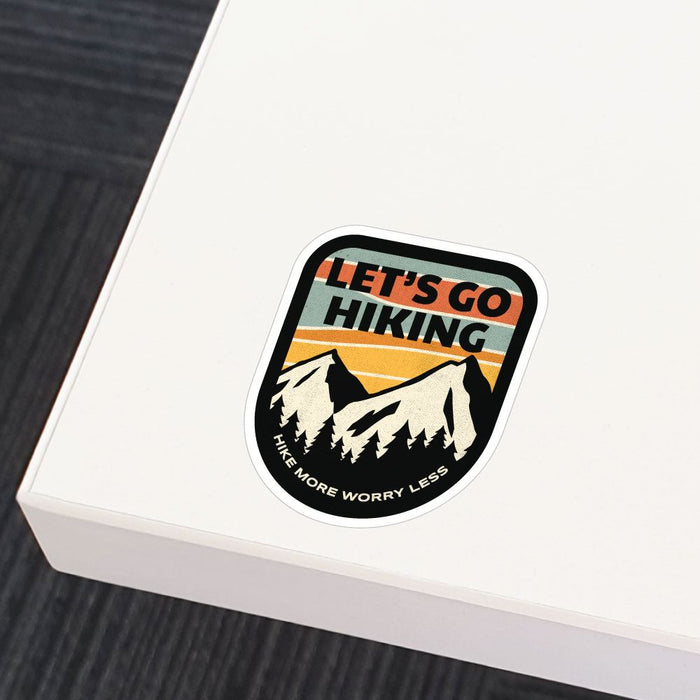 Lets Go Hiking Sticker Decal