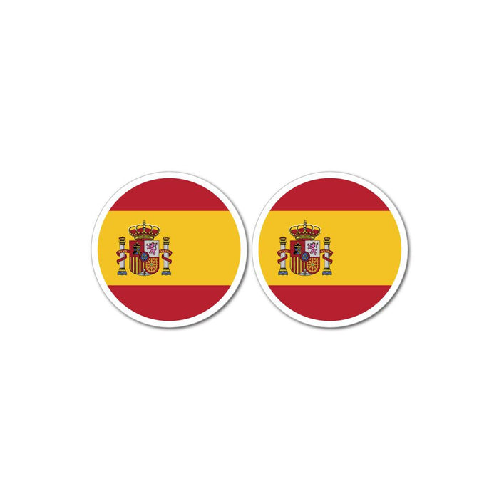 Spain Flag X2 Sticker Decal