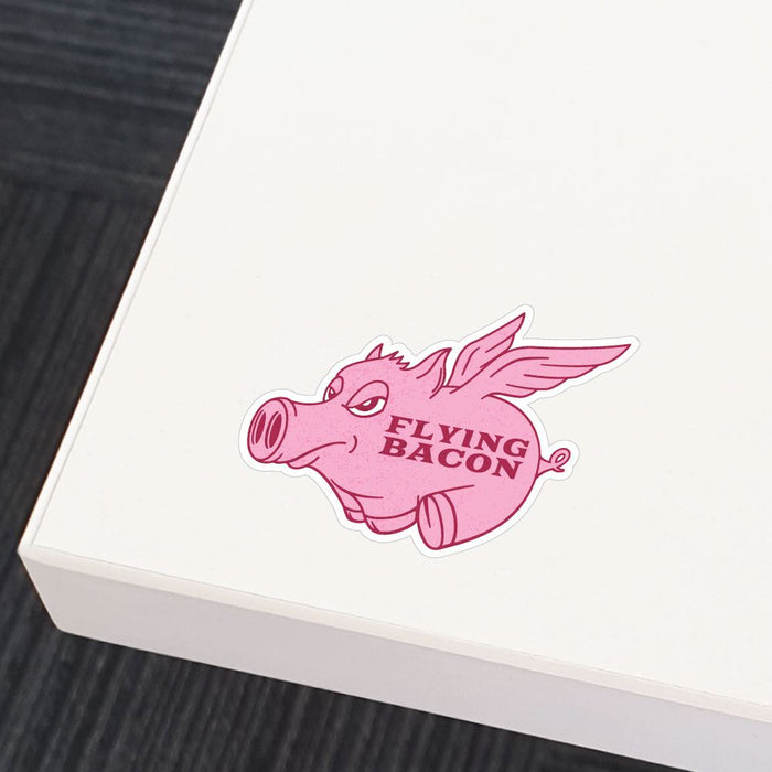 Flying Bacon Sticker Decal
