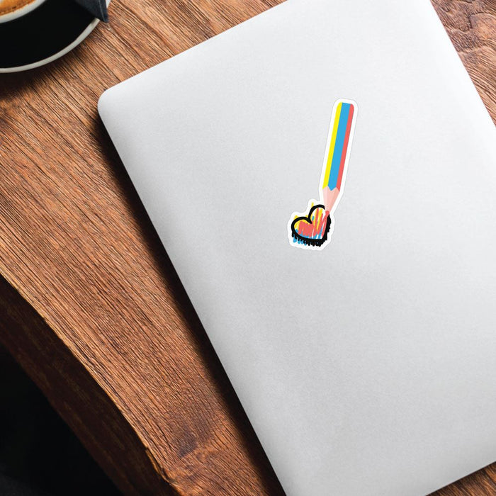 Love Pencil Sticker Decal
