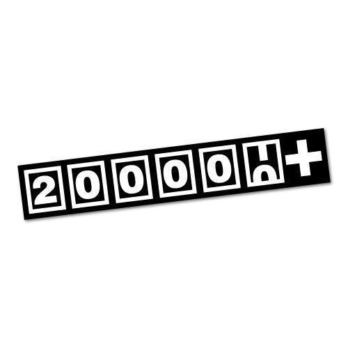 20K Mileage Jdm Sticker Decal
