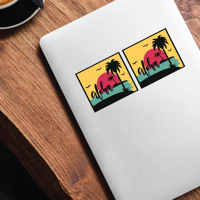 2X Aloha Good Vibes Sticker Decal