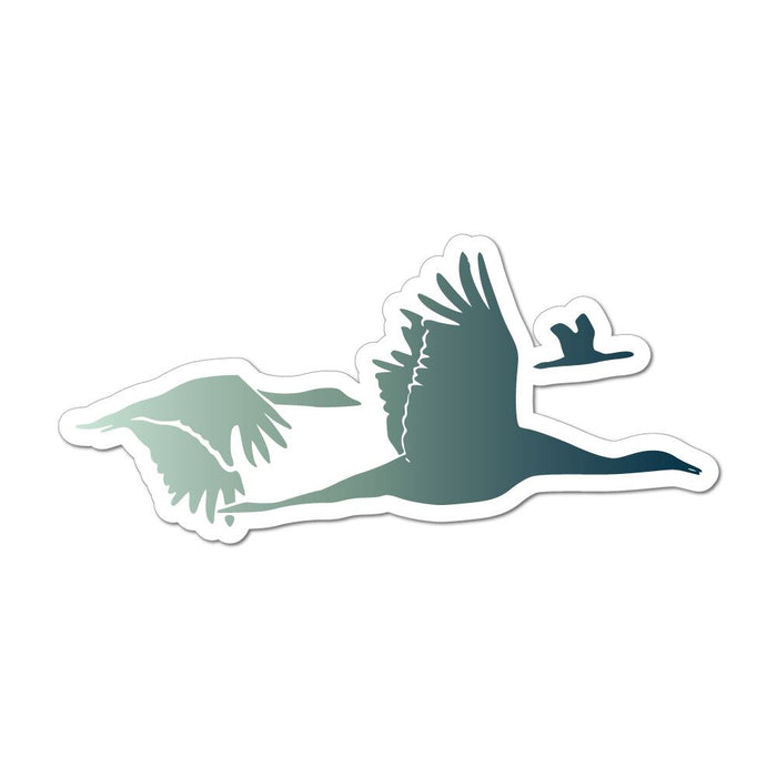 Swans Flying Car Sticker Decal