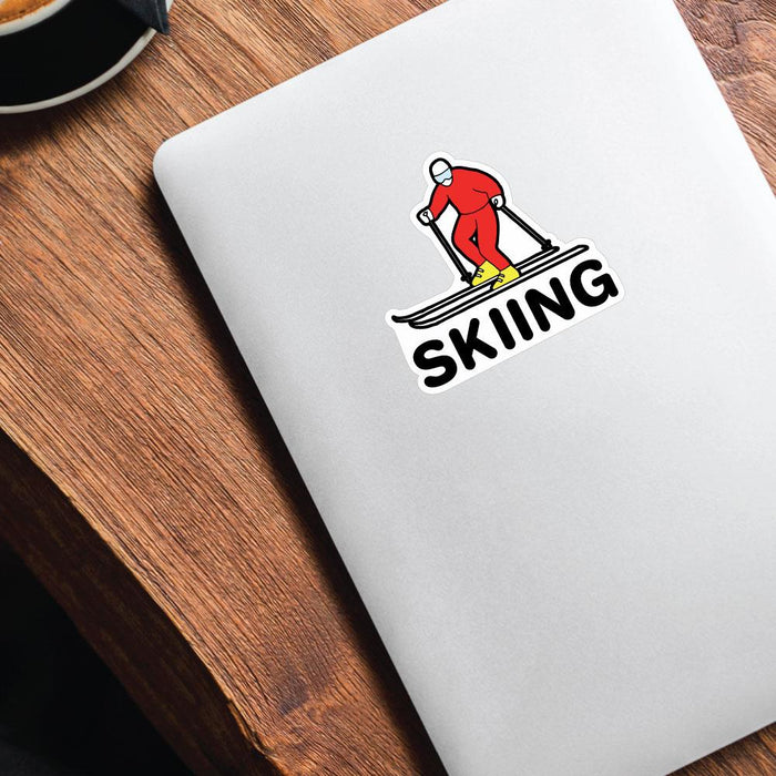 Skiing Sticker Decal | Sport Stickers - Sticker Collective