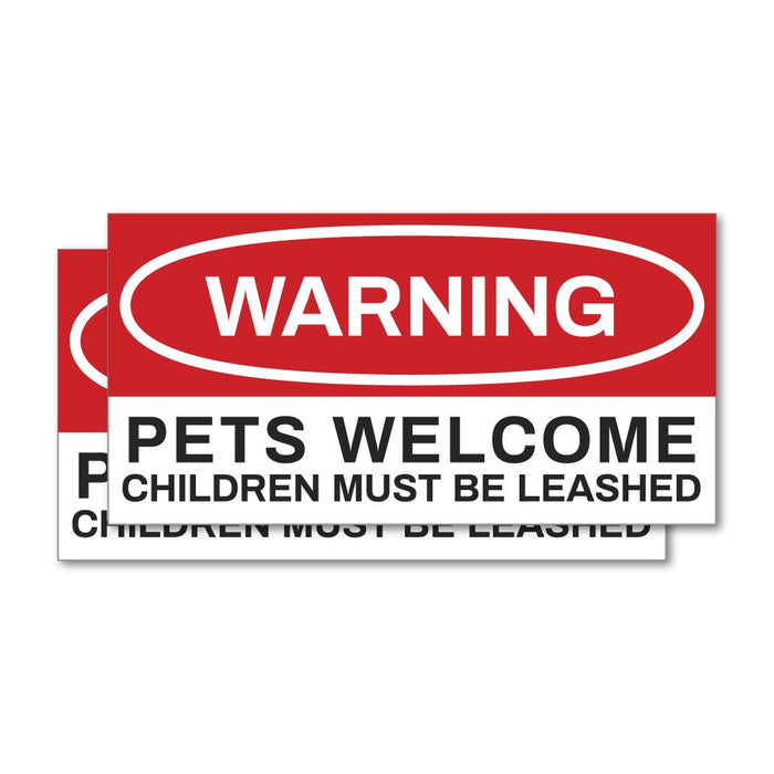 Pets Welcome Sticker Decal