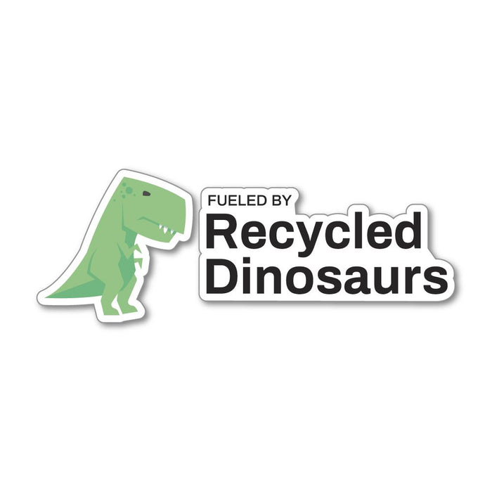 Recycled Dinosaurs Sticker Decal
