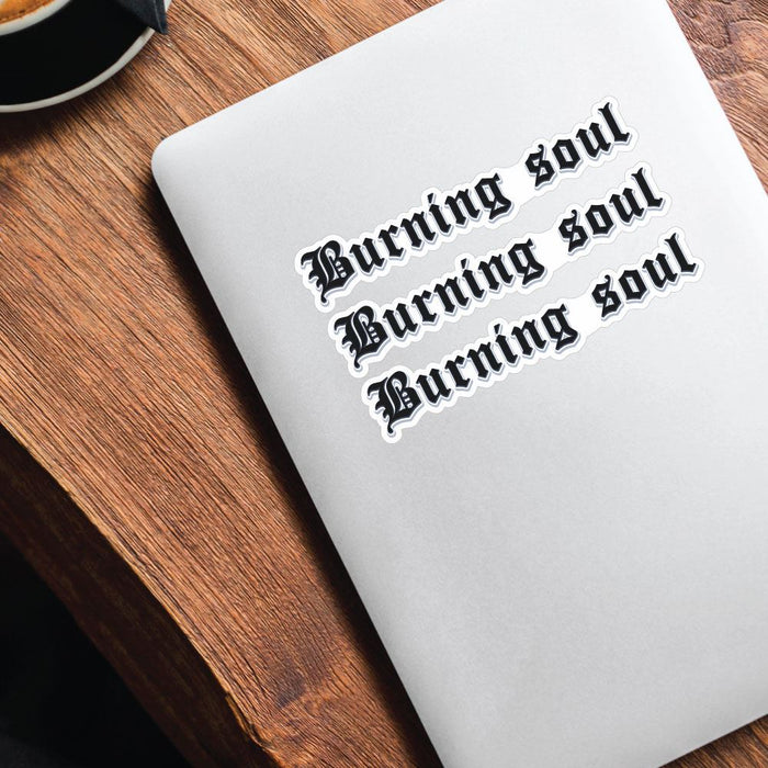 3X Burning Soul Sticker Decal