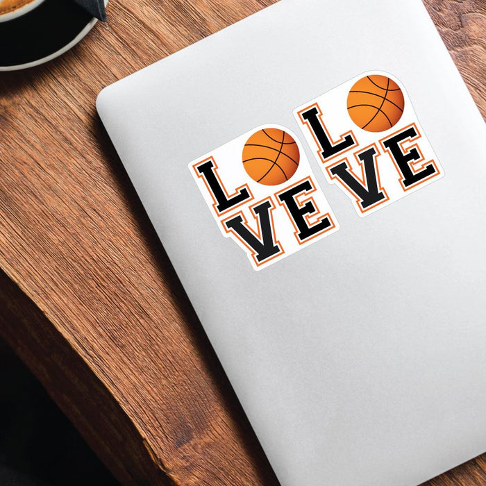 2X Love Basketball Sticker Decal