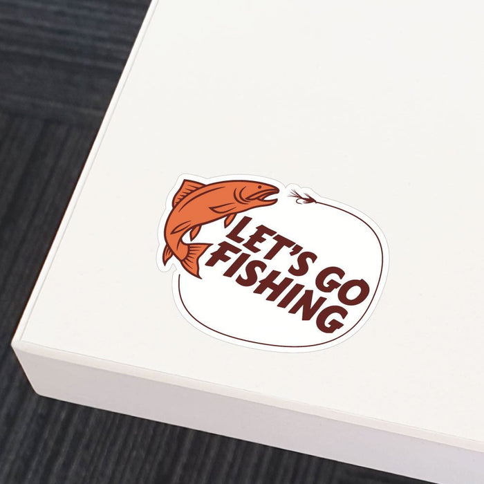Lets Go Fishing Sticker Decal
