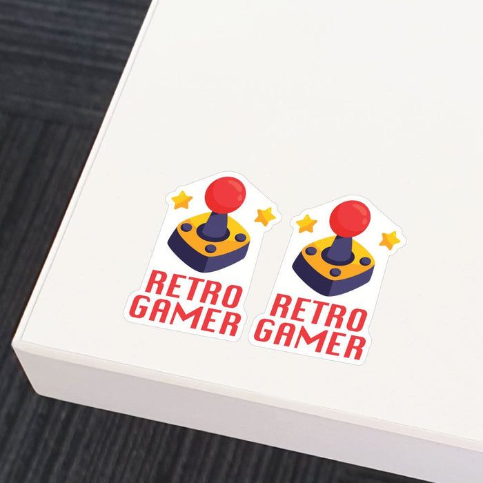 2X Retro Gamer Sticker Decal