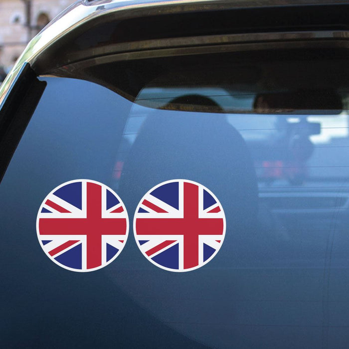 English Flag X2 Sticker Decal